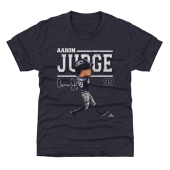 Youth 500 Level Aaron Judge Navy Cartoon T-Shirt