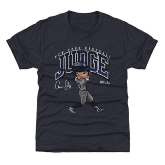 Youth 500 Level Aaron Judge Navy Cartoon T-Shirt