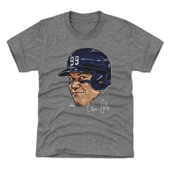 Youth 500 Level Aaron Judge Gray Smile T-Shirt