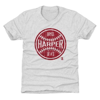 Youth 500 Level Bryce Harper Ash Ball T-Shirt