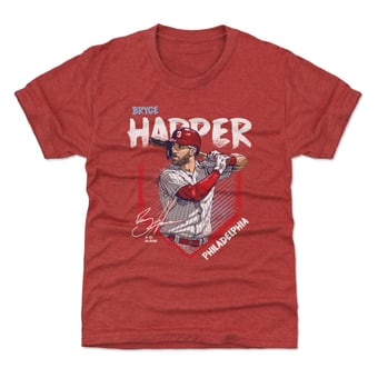 Youth 500 Level Bryce Harper Red Base T-Shirt