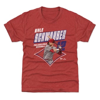 Youth 500 Level Kyle Schwarber Red Diamond T-Shirt