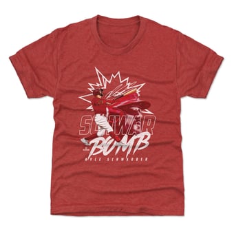 Youth 500 Level Kyle Schwarber Red Dual Schwar Bomb T-Shirt