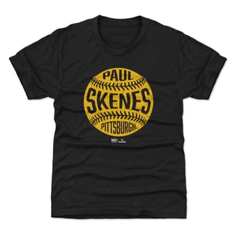 Youth 500 Level Paul Skenes Black Vintage Baseball T-Shirt