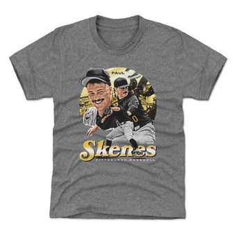 Youth 500 Level Paul Skenes Gray Vintage T-Shirt