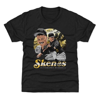 Youth 500 Level Paul Skenes Black Vintage T-Shirt