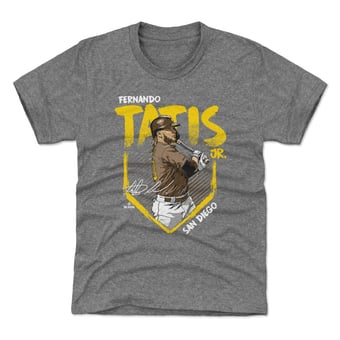 Youth 500 Level Fernando Tatis Jr. Gray Base T-Shirt