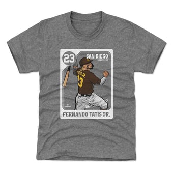 Youth 500 Level Fernando Tatis Jr. Gray Card T-Shirt