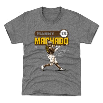 Youth 500 Level Manny Machado Gray Retro T-Shirt