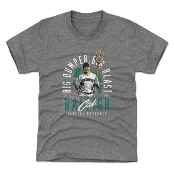 Youth 500 Level Cal Raleigh Gray Big Dumper Big Blast T-Shirt