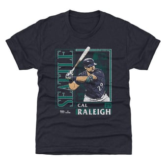 Youth 500 Level Cal Raleigh Navy Card T-Shirt