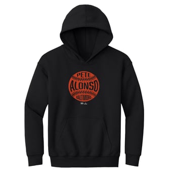 Youth 500 Level Pete Alonso Black Vintage Baseball Hoodie
