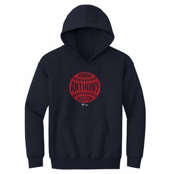 Youth 500 Level Roman Anthony Navy Vintage Baseball Hoodie