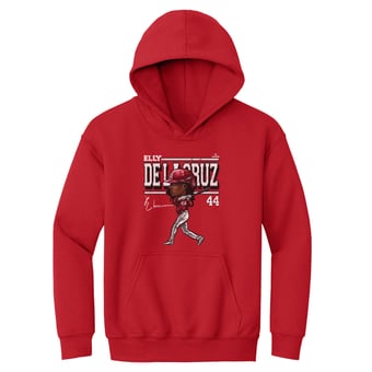 Youth 500 Level Elly De La Cruz Red Cartoon Hoodie