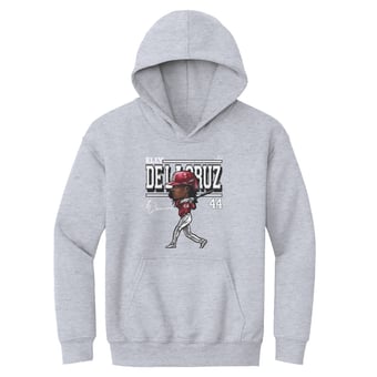 Youth 500 Level Elly De La Cruz Gray Cartoon Hoodie