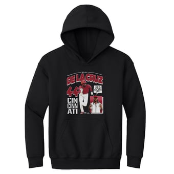 Youth 500 Level Elly De La Cruz Black Comic Book Hoodie