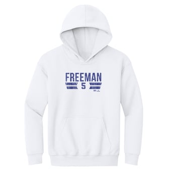 Youth 500 Level Freddie Freeman White Font Hoodie