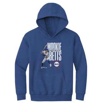 Youth 500 Level Mookie Betts Heather Royal Stamp Hoodie