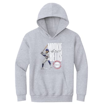 Youth 500 Level Mookie Betts Gray Stamp Hoodie