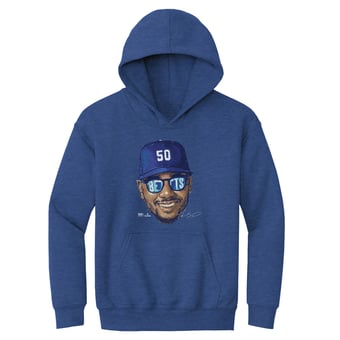 Youth 500 Level Mookie Betts Heather Royal Sunglasses Hoodie