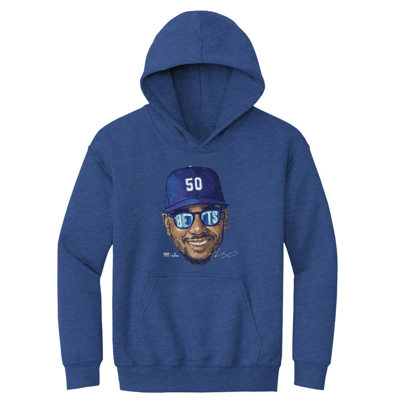 Youth 500 Level Mookie Betts Heather Royal Sunglasses Hoodie