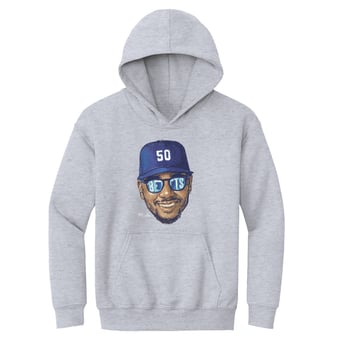 Youth 500 Level Mookie Betts Gray Sunglasses Hoodie