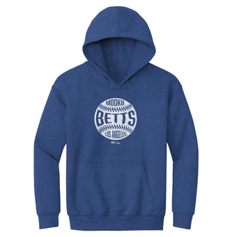 Youth 500 Level Mookie Betts Heather Royal Vintage Baseball Hoodie