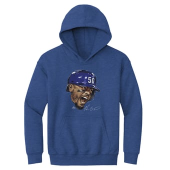 Youth 500 Level Mookie Betts Heather Royal Scream Hoodie