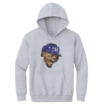 Youth 500 Level Mookie Betts Gray Scream Hoodie