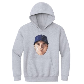 Youth 500 Level Shohei Ohtani Gray Vintage Head Hoodie