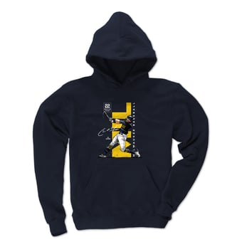 Youth 500 Level Christian Yelich Navy Vertical Hoodie