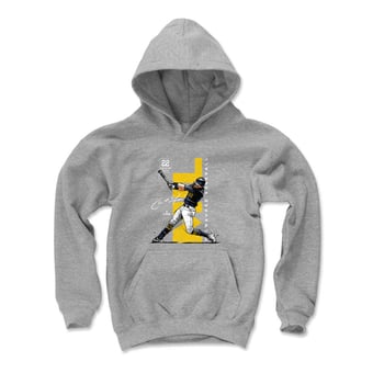 Youth 500 Level Christian Yelich Gray Vertical Hoodie