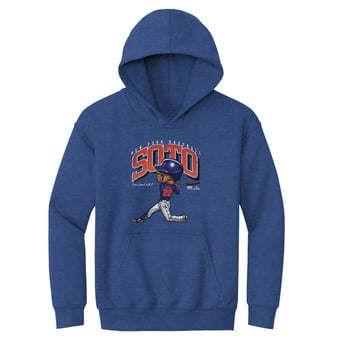 Youth 500 Level Juan Soto Heather Royal Cartoon Hoodie