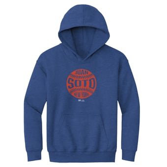 Youth 500 Level Juan Soto Heather Royal Vintage Baseball Hoodie