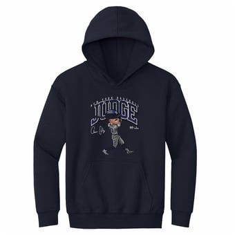 Youth 500 Level Aaron Judge Navy Cartoon Hoodie