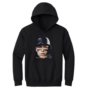 Youth 500 Level Aaron Judge Black Vintage Head Hoodie