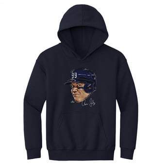 Youth 500 Level Aaron Judge Navy Smile Hoodie