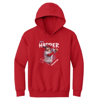 Youth 500 Level Bryce Harper Red Base Hoodie