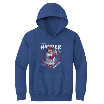 Youth 500 Level Bryce Harper Heather Royal Base Hoodie