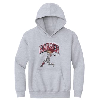 Youth 500 Level Bryce Harper Gray Cartoon Hoodie