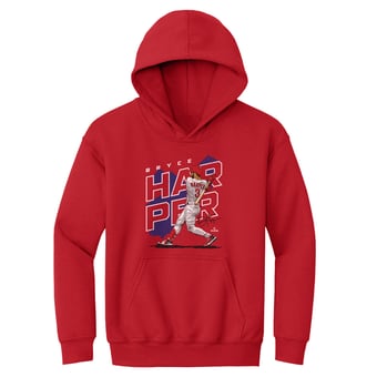 Youth 500 Level Bryce Harper Red Player Map Hoodie