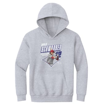 Youth 500 Level Kyle Schwarber Gray Diamond Hoodie