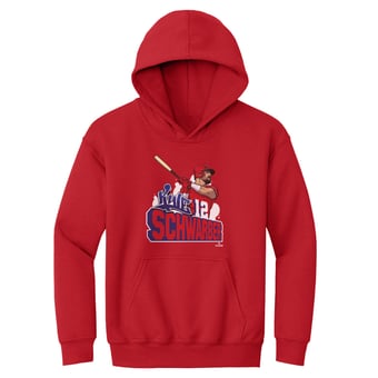 Youth 500 Level Kyle Schwarber Red Graffiti Hoodie