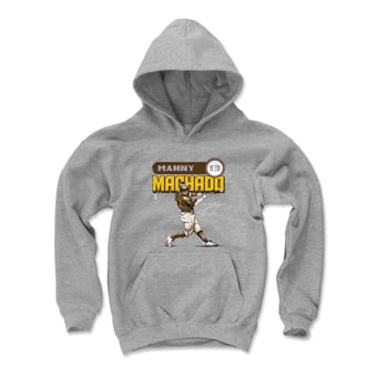 Youth 500 Level Manny Machado Gray Retro Hoodie