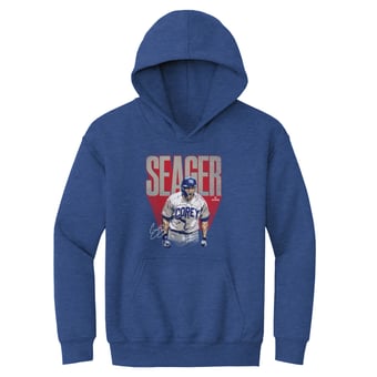 Youth 500 Level Corey Seager Heather Royal Bold Hoodie