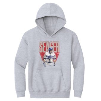 Youth 500 Level Corey Seager Gray Bold Hoodie