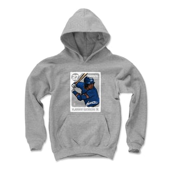 Youth 500 Level Vladimir Guerrero Jr. Gray Card Hoodie