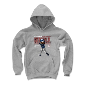 Youth 500 Level Vladimir Guerrero Jr. Gray Cartoon Hoodie