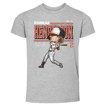 Toddler 500 Level Gunnar Henderson Heather Gray Cartoon T-Shirt