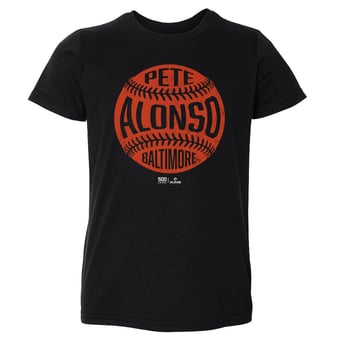 Toddler 500 Level Pete Alonso Black Vintage Baseball T-Shirt